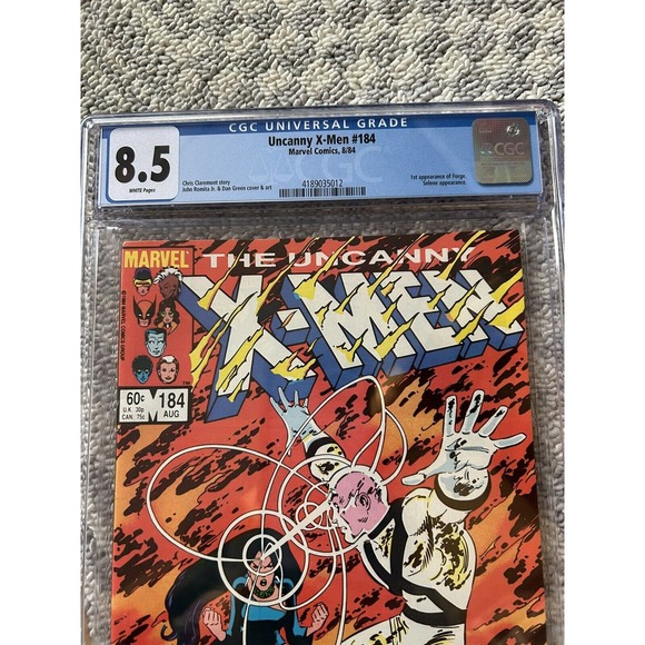 Uncanny X-Men #184 (1984) CGC 8.5 White Pages 1st Forge Appearance, Selene App. - Picture 2 of 4